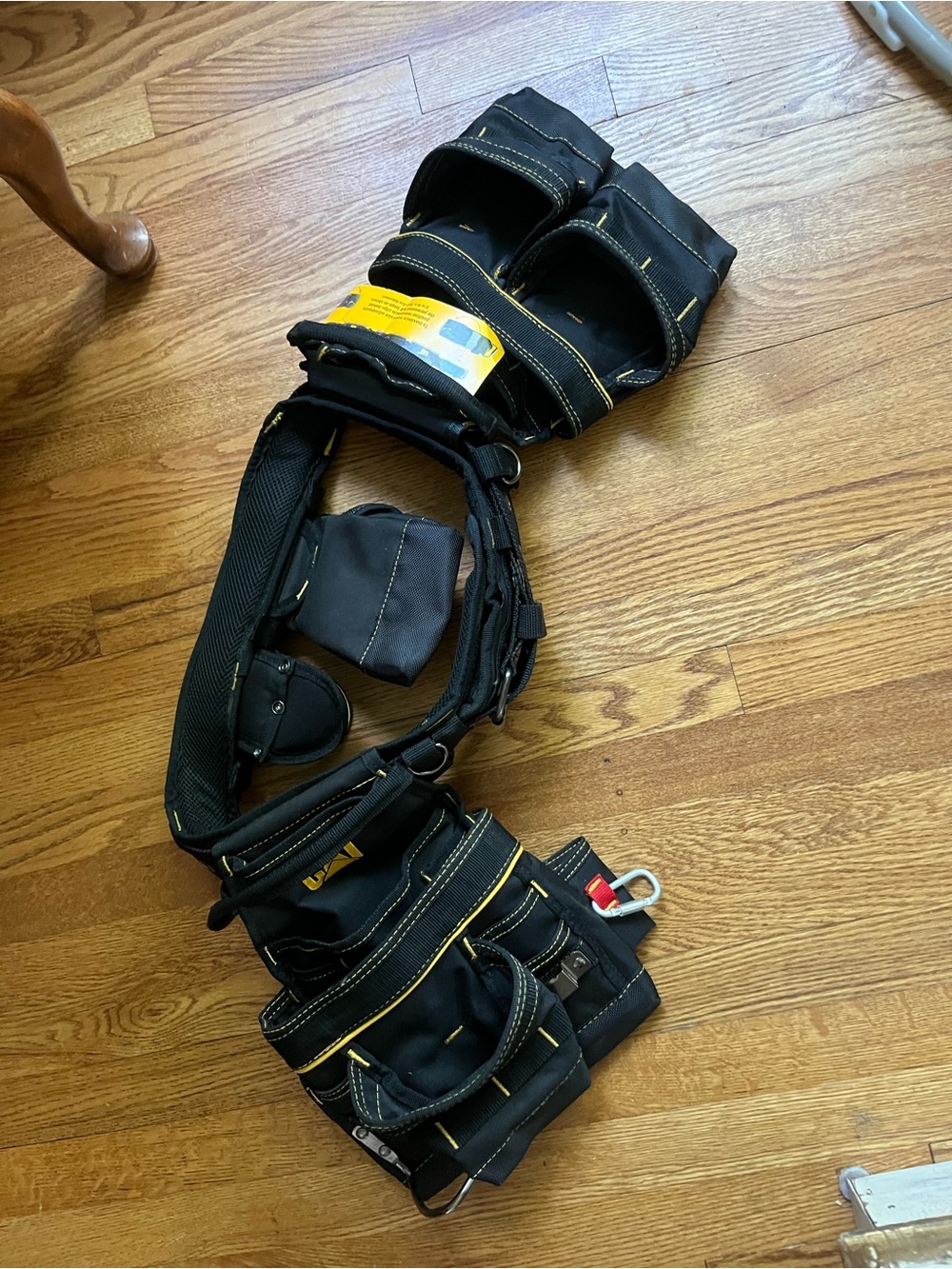 Black and Yellow Tool Belt Pouch Organizer for Men